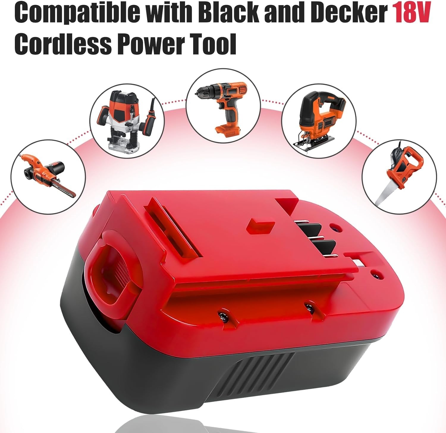 HPB18 18V HPB18-OPE 18VOLT NI-MH BATTERY /CHARGER Replacement FOR BLACK DECKER