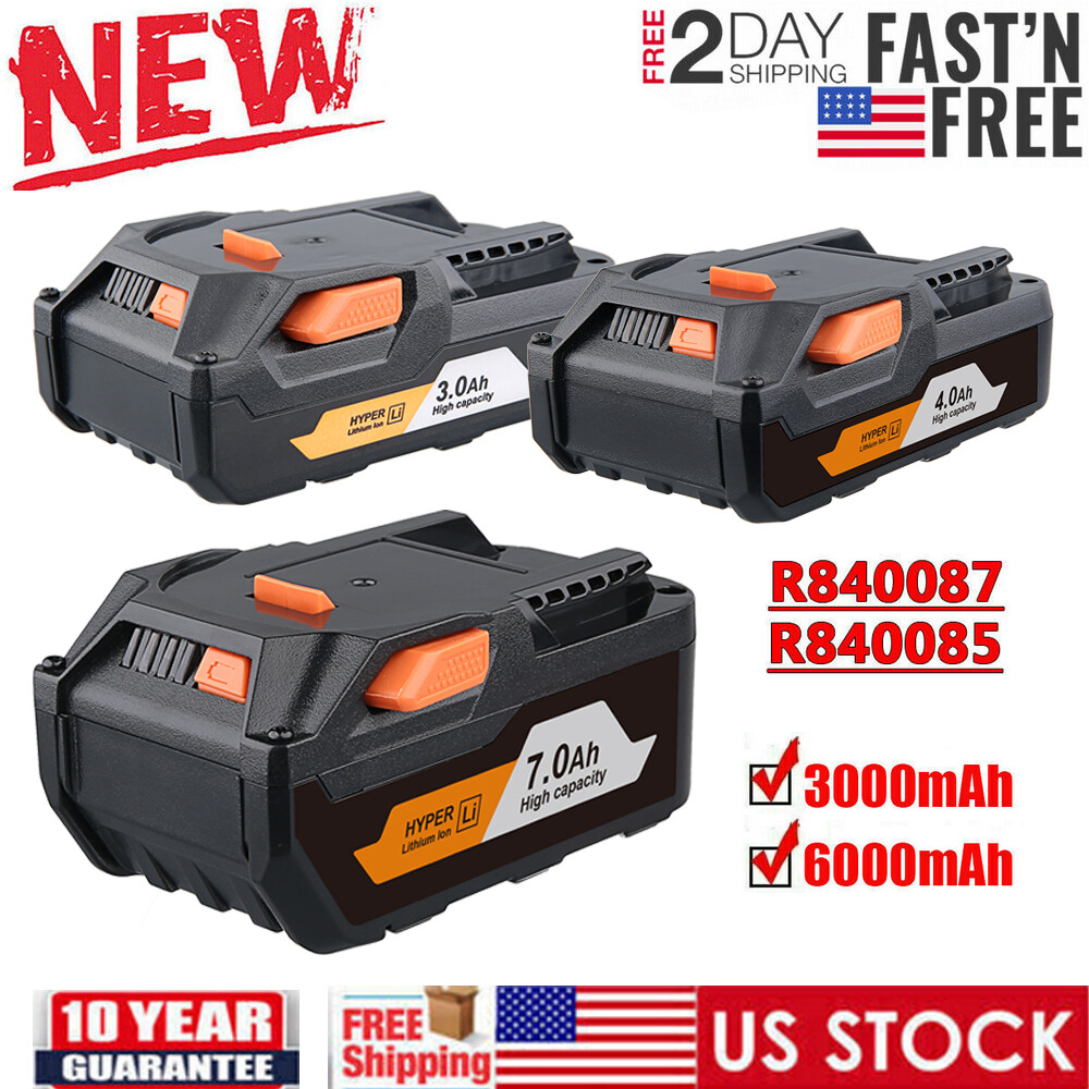 1-4x for Ridgid R840085 Lithium Battery Rigid 18V 6.0/3.0ah R840087 Power Tools
