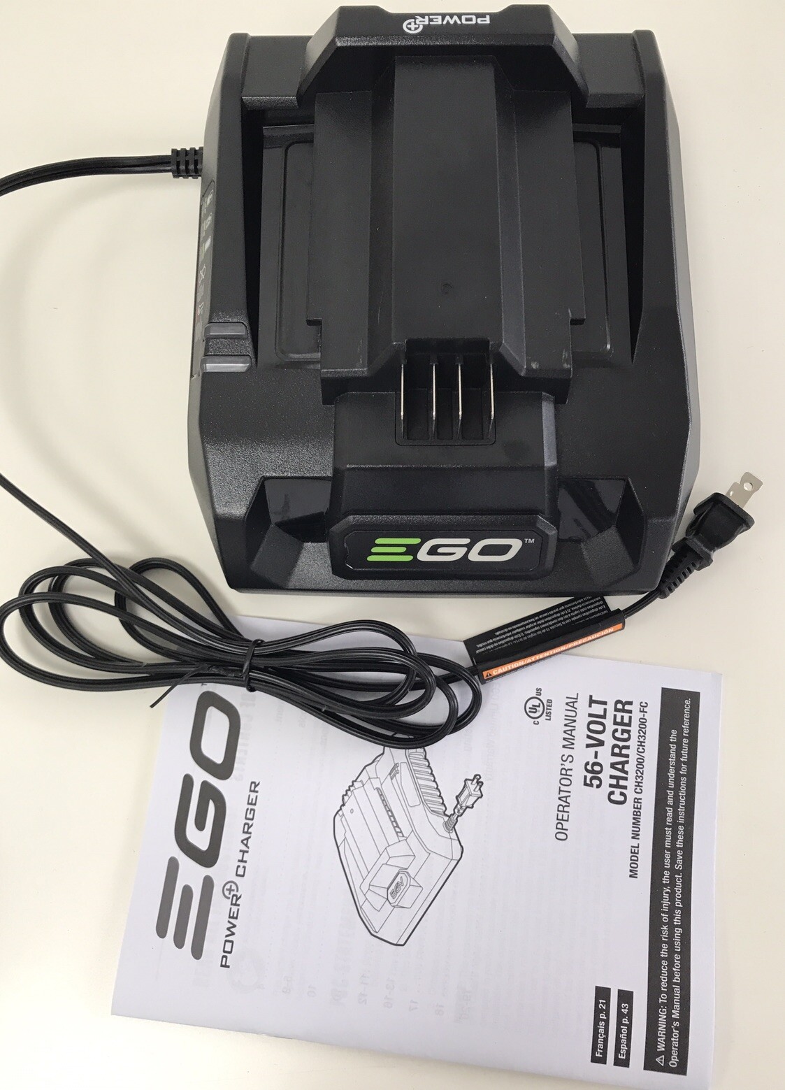 Ego Power CH3200 Charger Arc Lithium 56V 320W EGO POWER+ Charger Feb. 20024