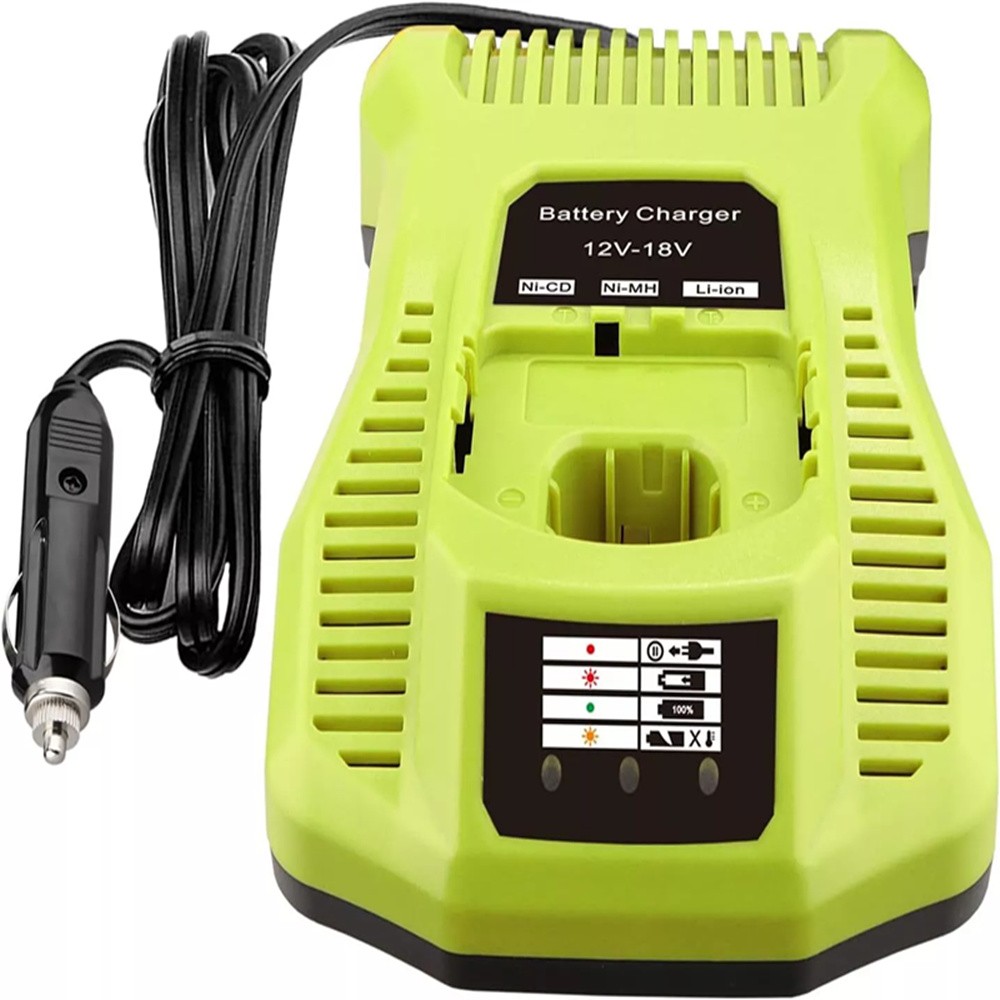 Battery Charger P117 Car Cigarette Lighter Plug for Ryobi One+ Plus P108 12V-18V