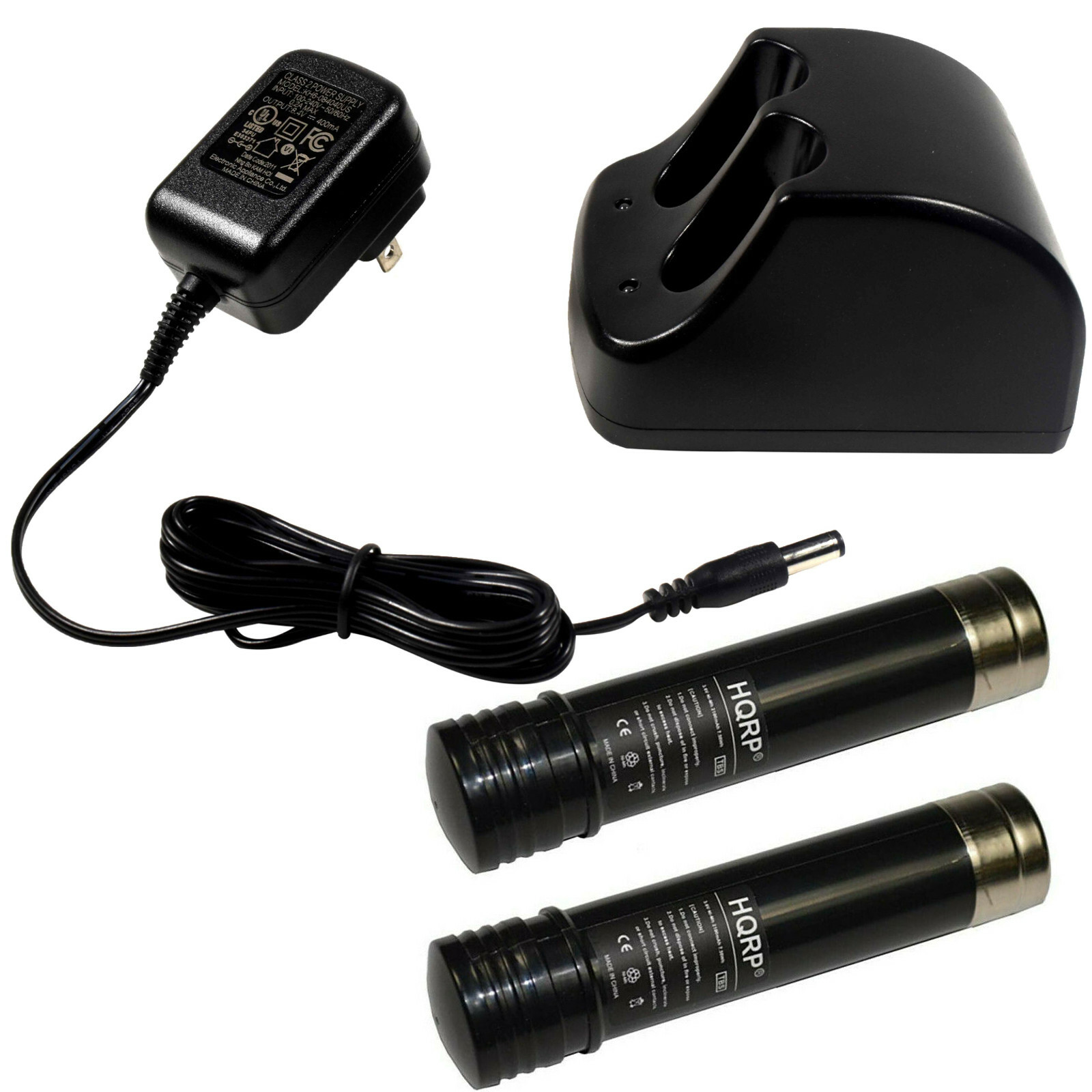 Battery Charger + 2 Batteries for Black & Decker 3.6V Versapak VP100 VP110 VP130