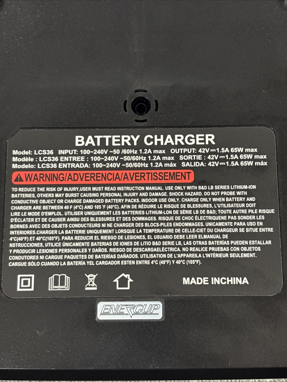 LCS36 LCS40 Fast Charger for Black & Decker 40V Battery