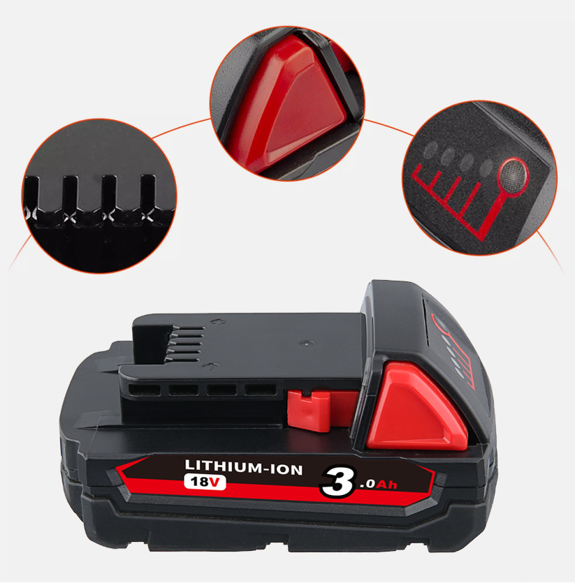 NEW For Milwaukee M18 Lithium ion 3.0 AH Extended Capacity Battery 48-11-1860 US