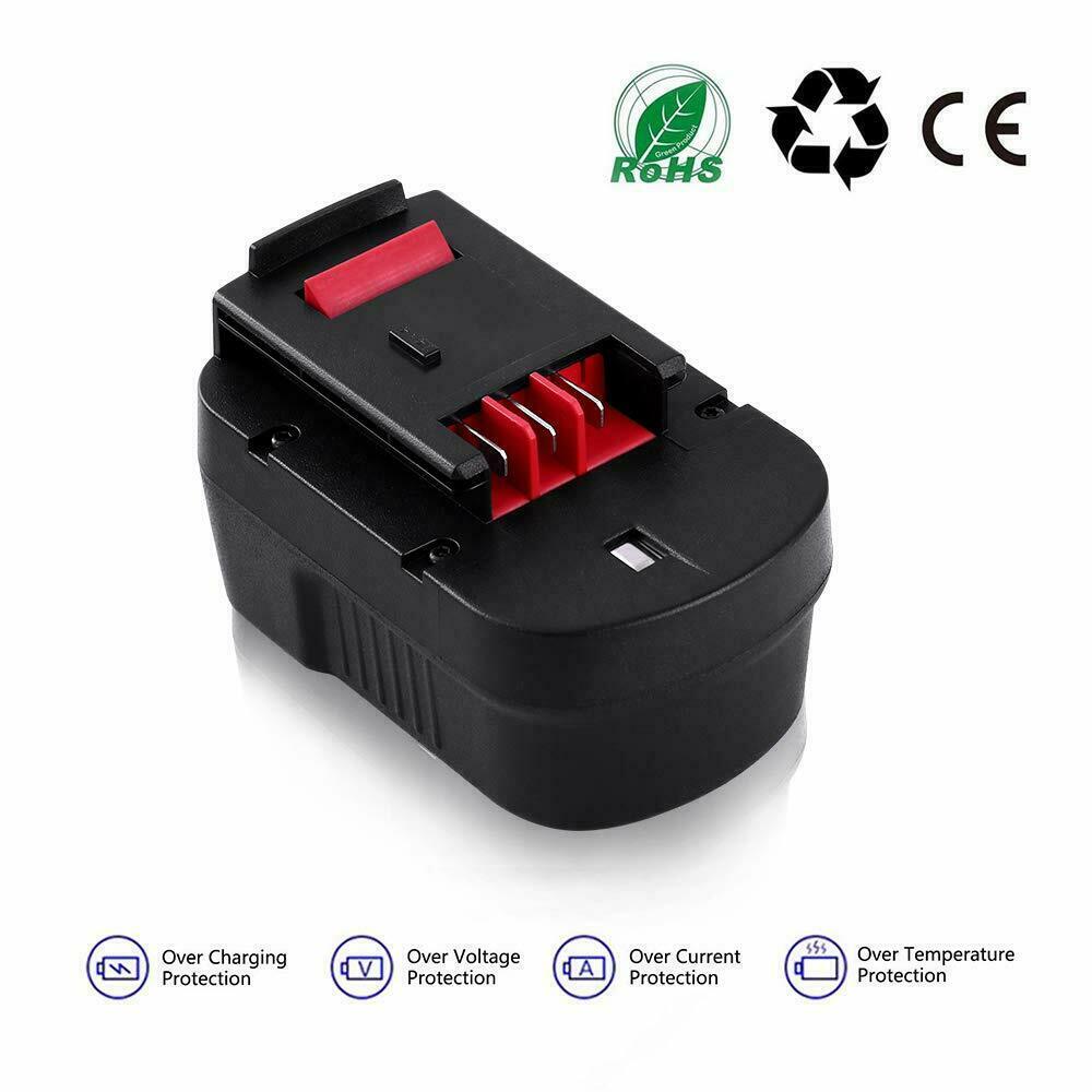 2-Pack for BLACK+DECKER 14.4V Slide Battery HPB14 FIRESTORM FSB14 499936-34 A14