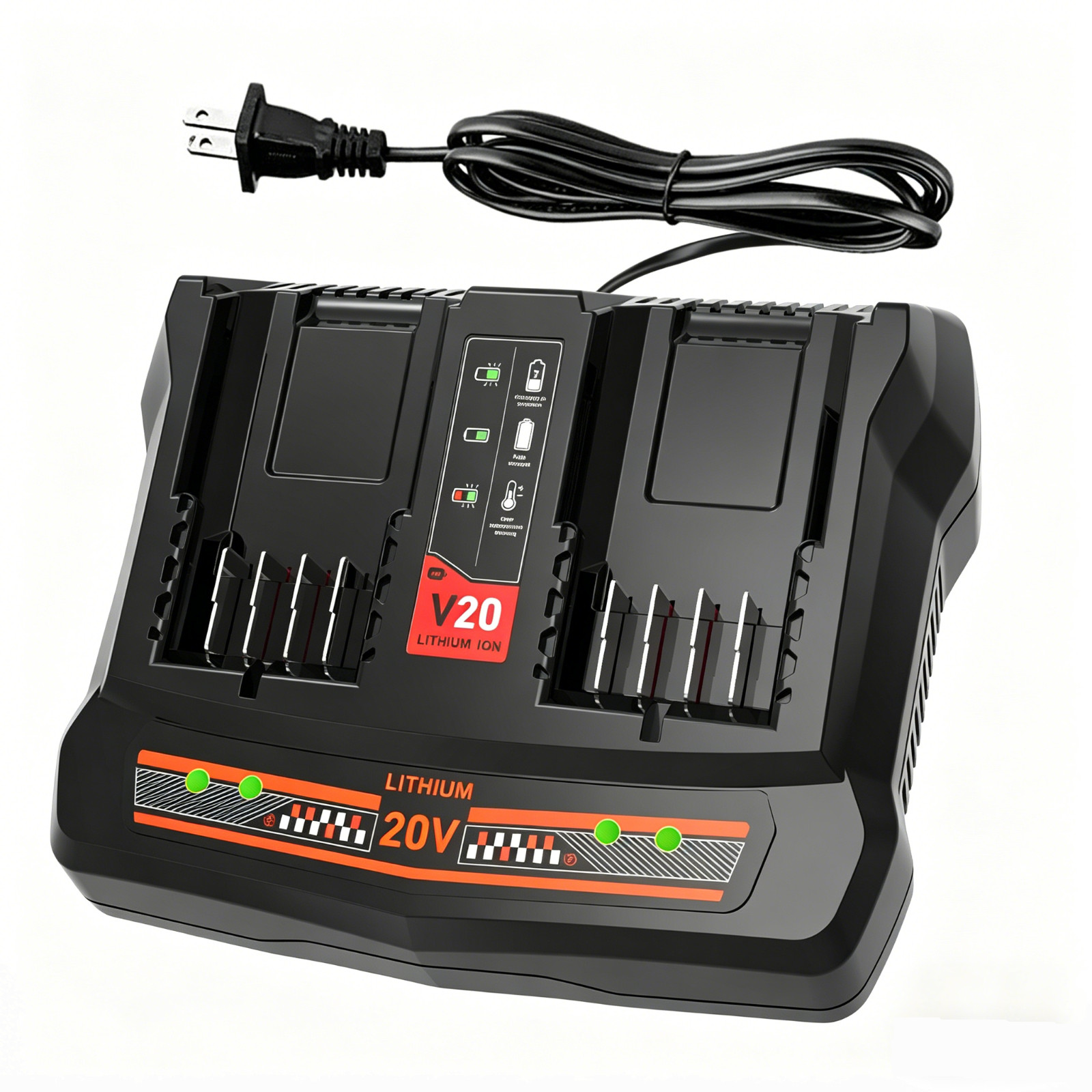 For Craftsman CMCB124 20V Dual Fast Charger V20 Lithium Battery CMCB202 CMCB104