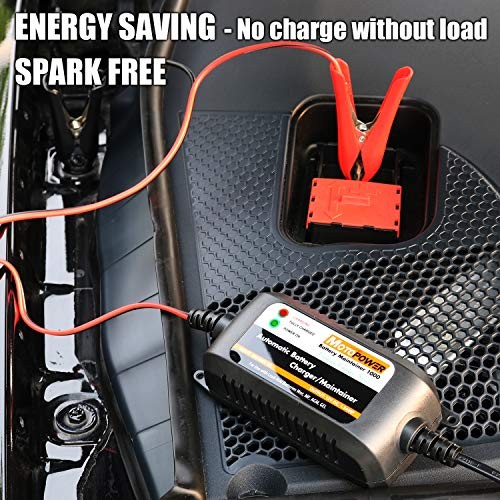 MP00206A 12V 1.5Amp Automatic Battery Charger, Battery Maintainer for Cars,
