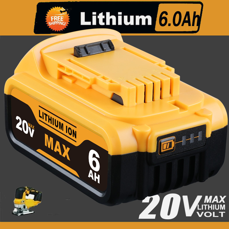 For DeWalt 20Volt Max 6.0Ah Lithium-ion Battery Pack DCB200 DCB206-2 DCB205-2