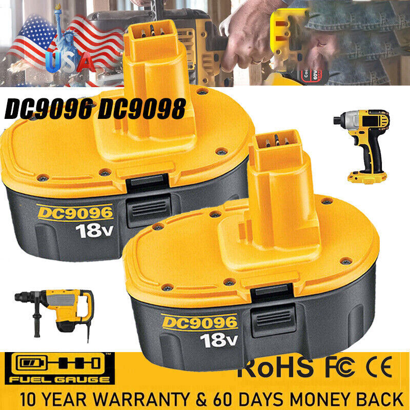 18V For Dewalt 18 VOLT XRP Ni-MH 5.0Ah/6.0Ah Battery DC9099 DC9096 DC9098 NEW