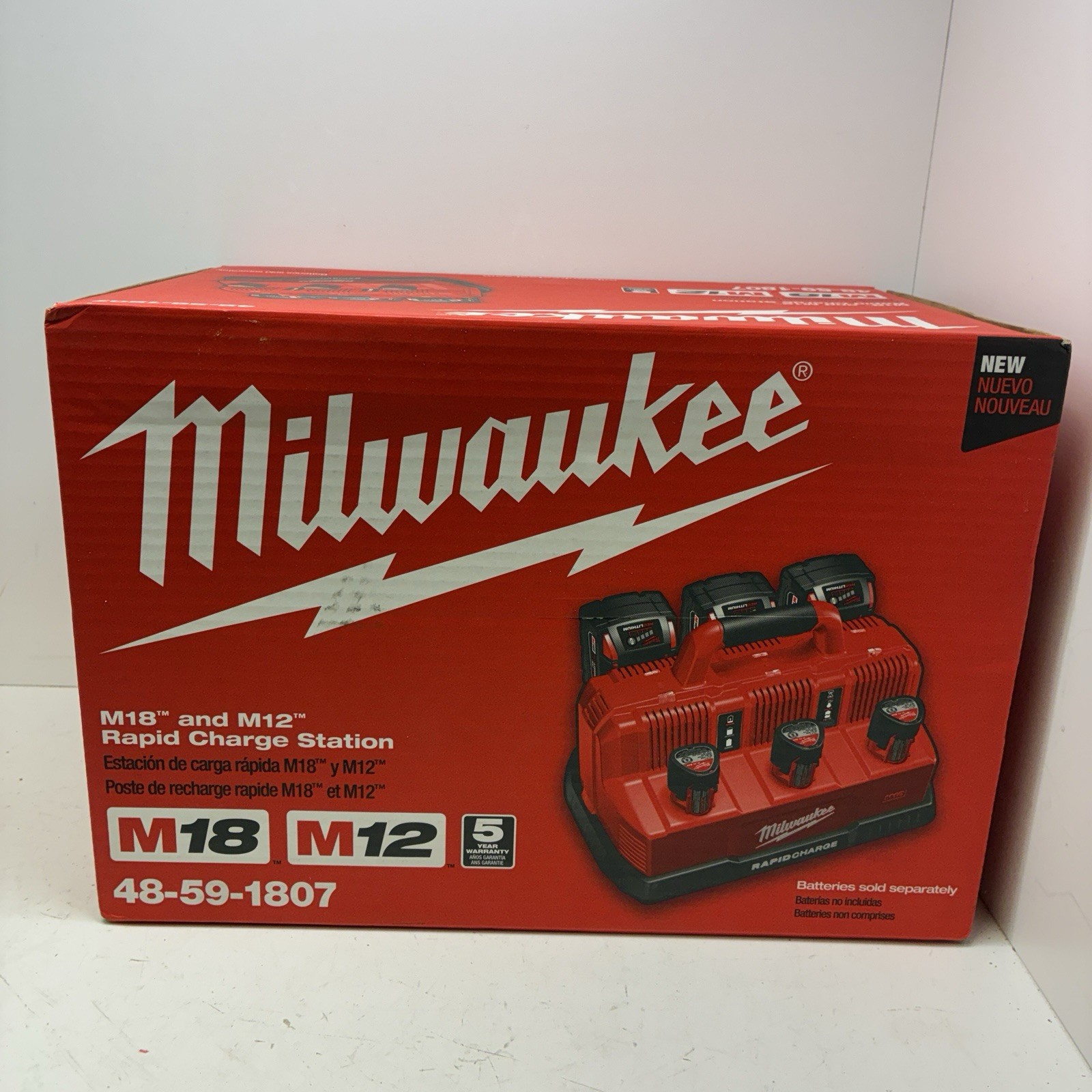 Milwaukee 48-59-1807 Multi-Voltage Sequential Battery Charger – Red