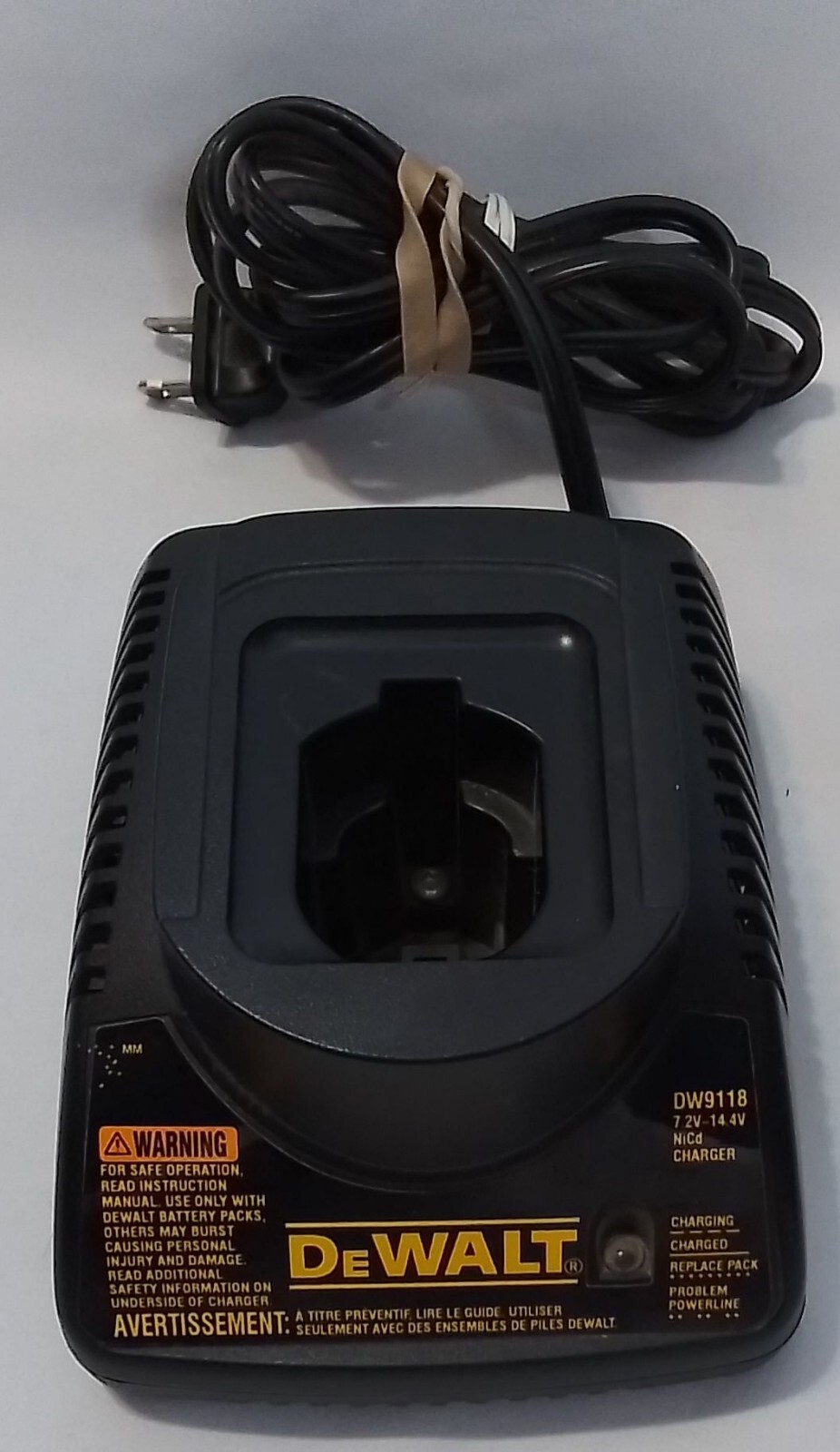 DeWalt DW9118 Genuine OEM 7.2V 9.6V 12V 14.4V Battery Charger