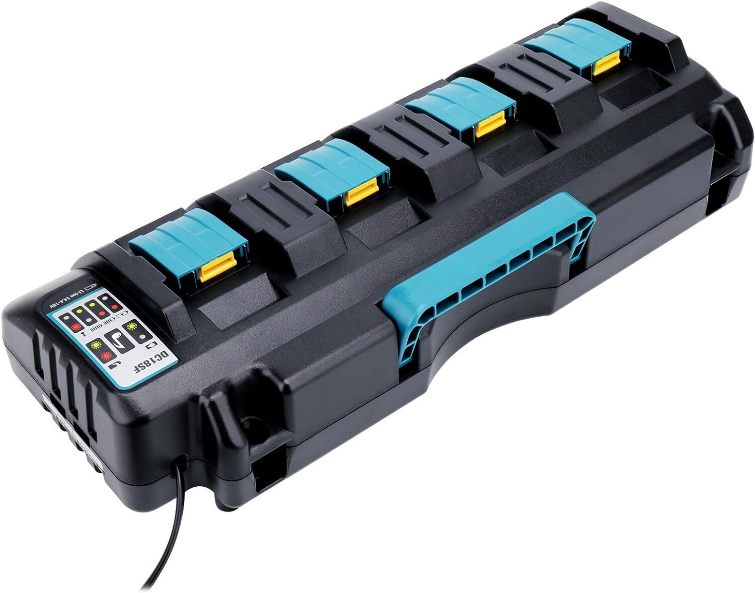 DC18SF For Makita 14.4-18V LXT Li-ion Dual 4 Port High & FAST Battery Charger