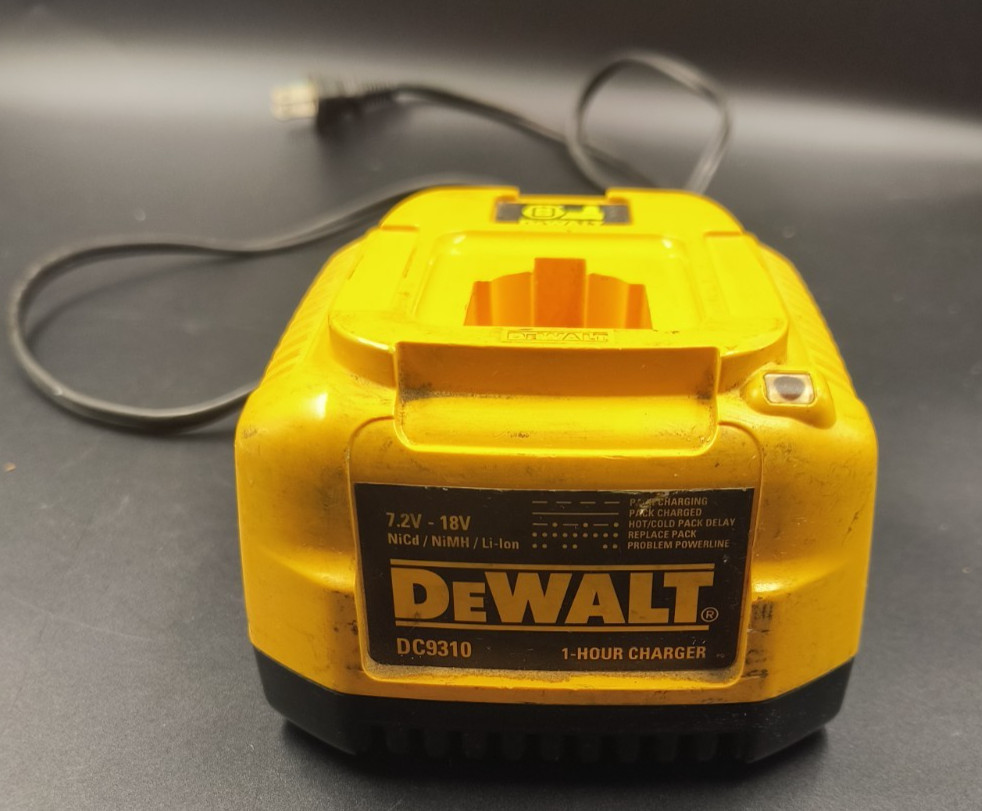 Dewalt Tool Battery Charger DC9310 Yellow For 7.2 To 18v Batteries Speed Charger