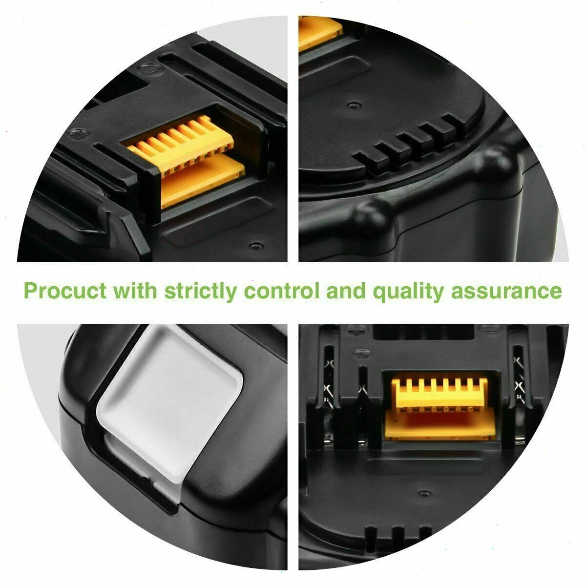 DC18SF 14.4v-18v Multi 4-Ports Fast Charger for Makita and 3.0Ah Battery BL1860B