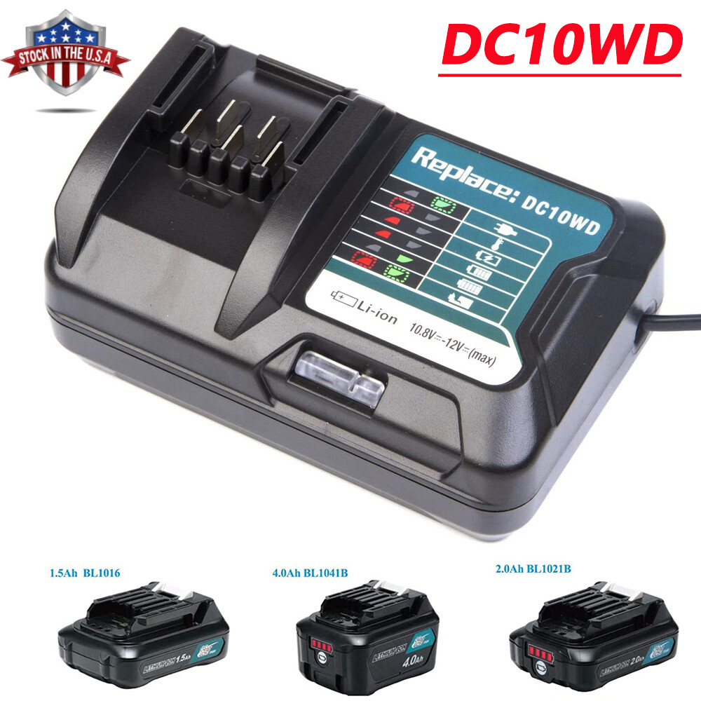 For Makita CXT 12V MAX Li-ion Battery Charger BL1041B BL1021 1016 10.8V DC10WD
