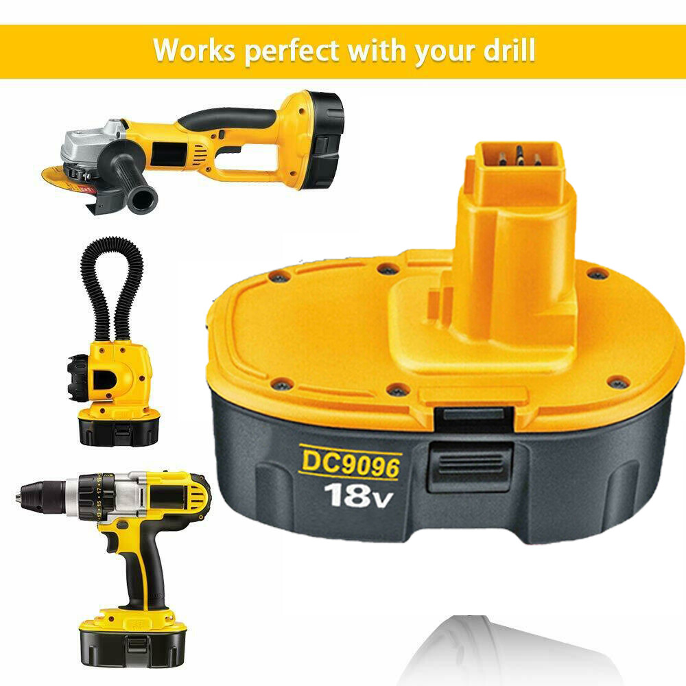 2 PACK 18V For Dewalt 18 VOLT XRP DC9096 DC9098 NiMh Battery DC9099 NEW 4.8 PACK