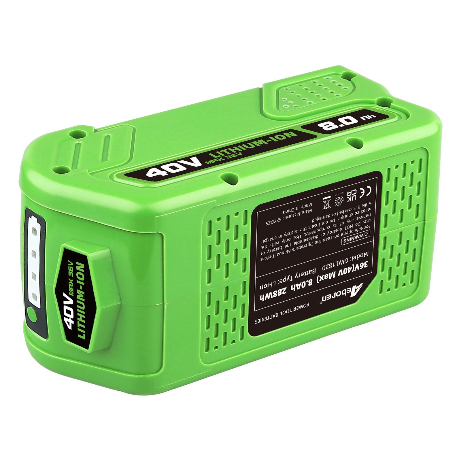 2PACK 40V For Greenworks 40V G-MAX Lithium Battery 29462 29482 29252 29472 NEW
