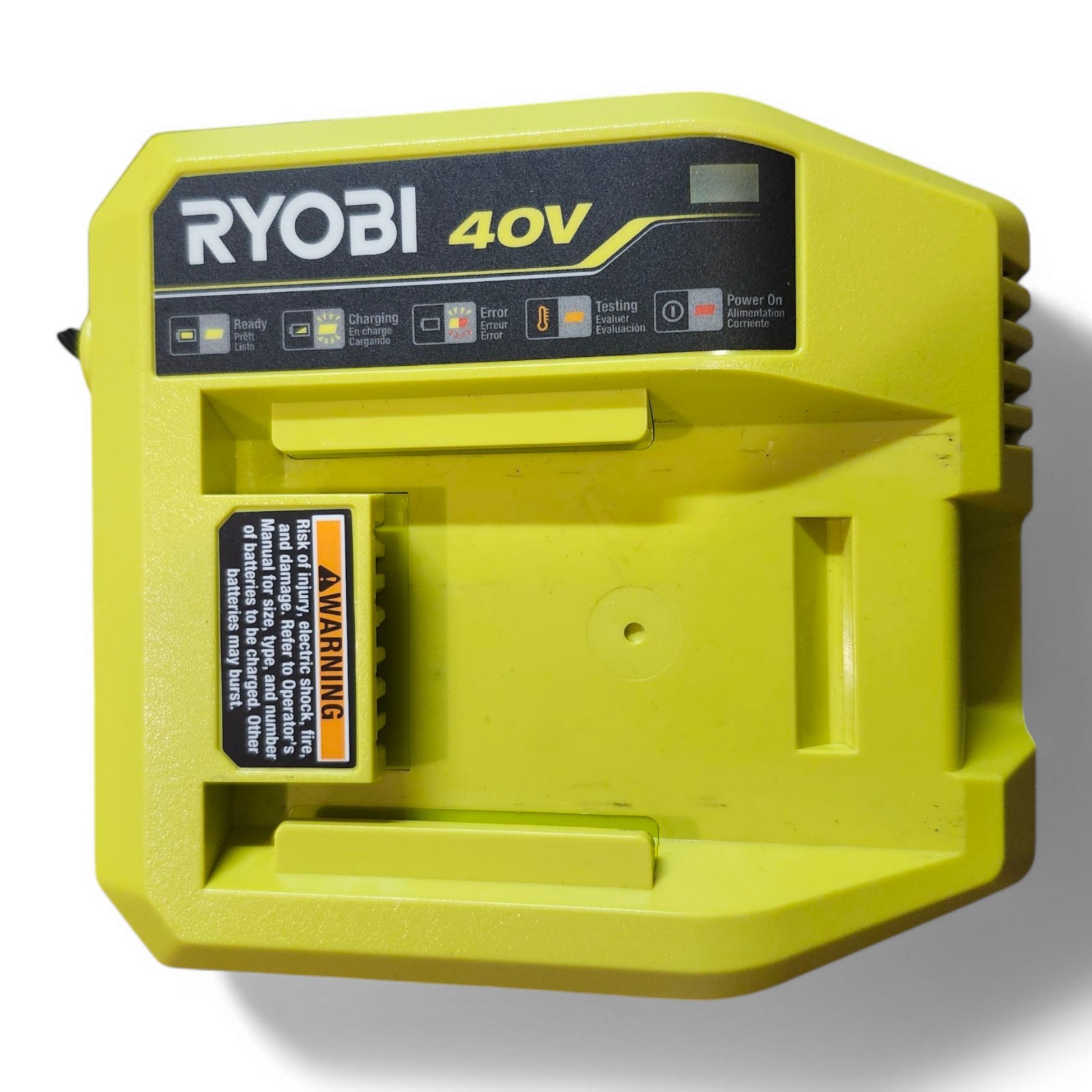 Ryobi OP406A 40V Lithium-Ion Rapid Charger, New O.B.