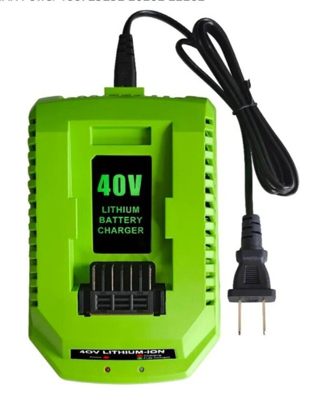 GreenWorks Aftermarket GW40V-CHG G-MAX 40V Lithium-ion Battery Charger New