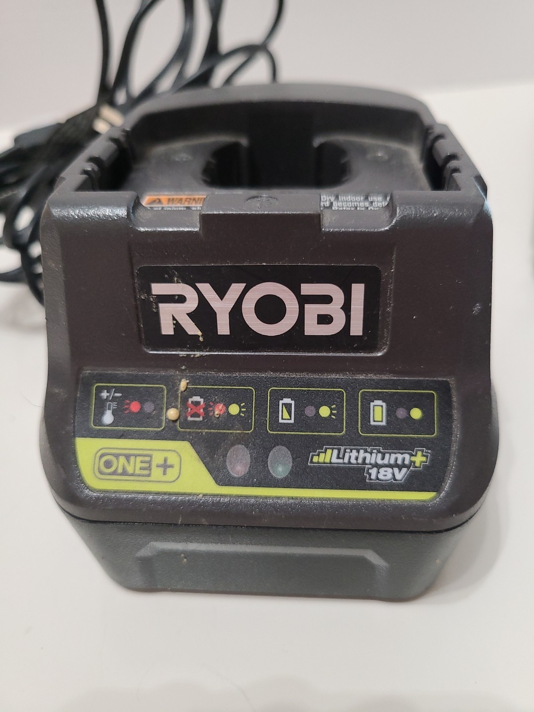 Ryobi ONE+ Lithium+ 18V Battery Charger P118B Single-Battery Wall Mount 120V