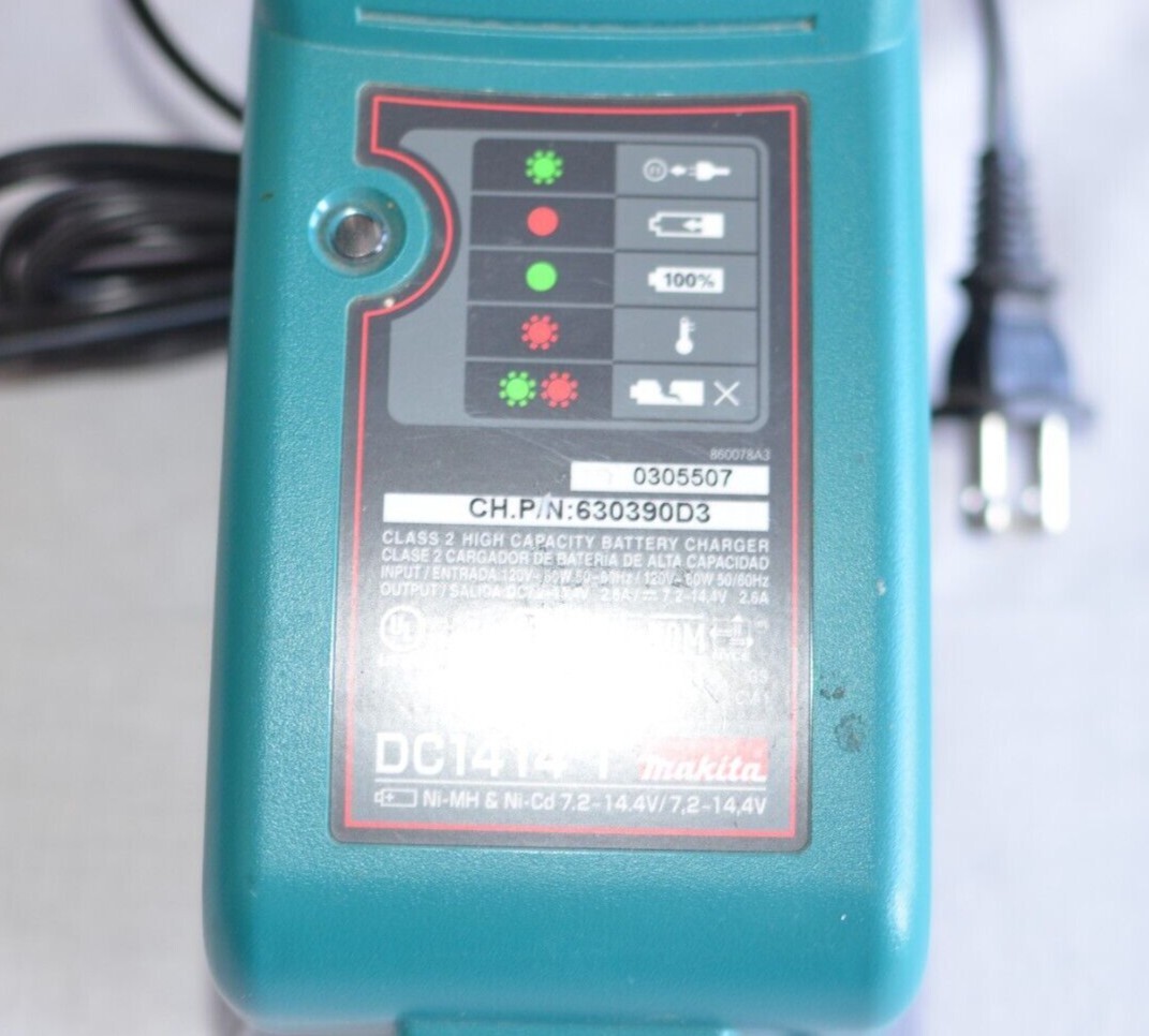 Makita DC1414T 7.2V – 14.4V Ni-MH & Ni-Cd Battery Charger
