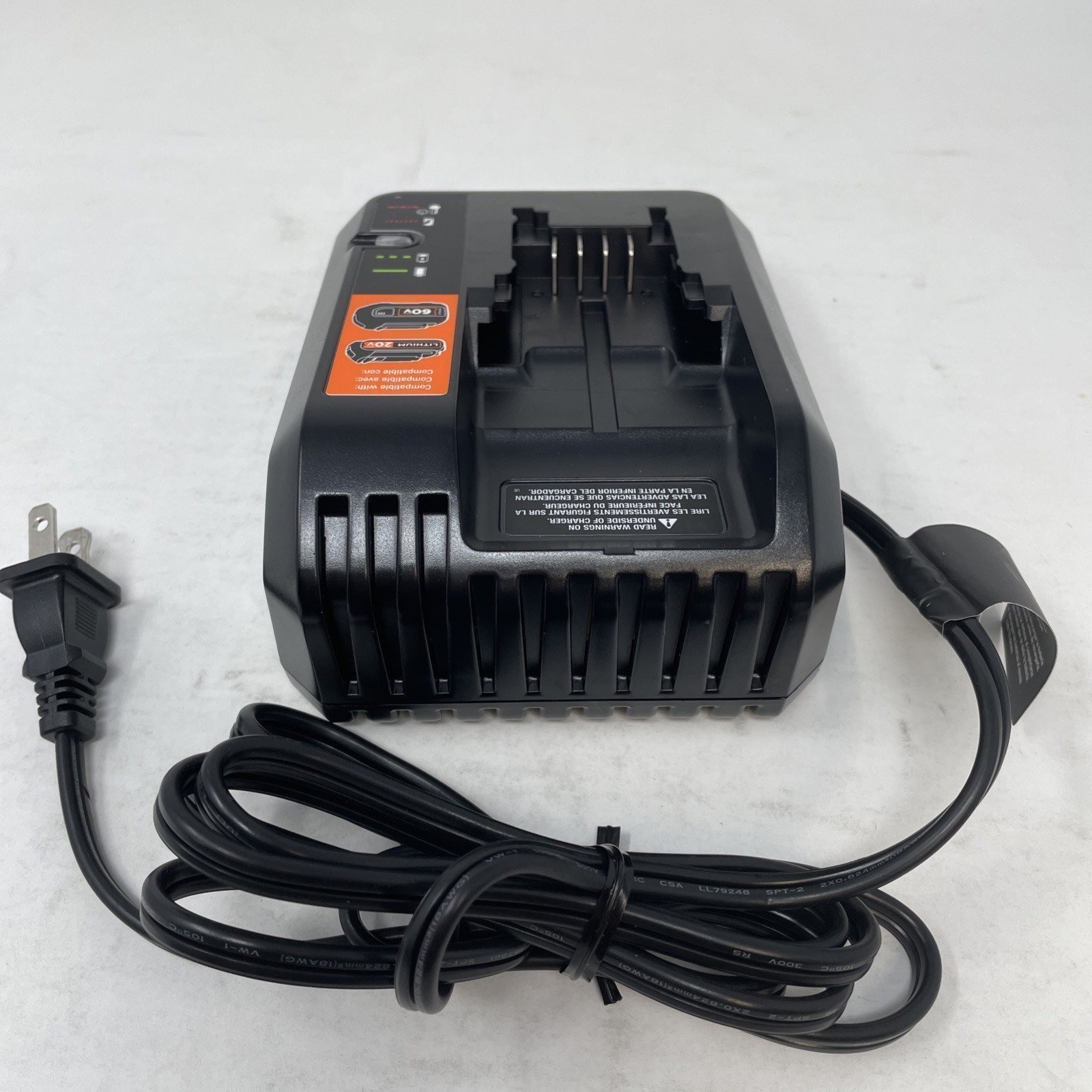 OEM Black & Decker 20V 60V Lithium-Ion Battery Charger BDCAC60B