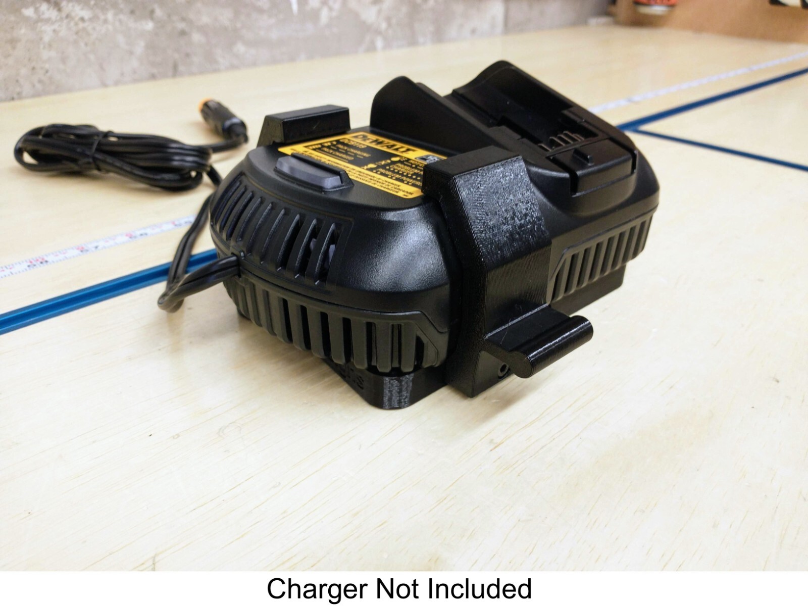 Wall Mount for DeWalt DCB119 DC Car Charger, Made in USA