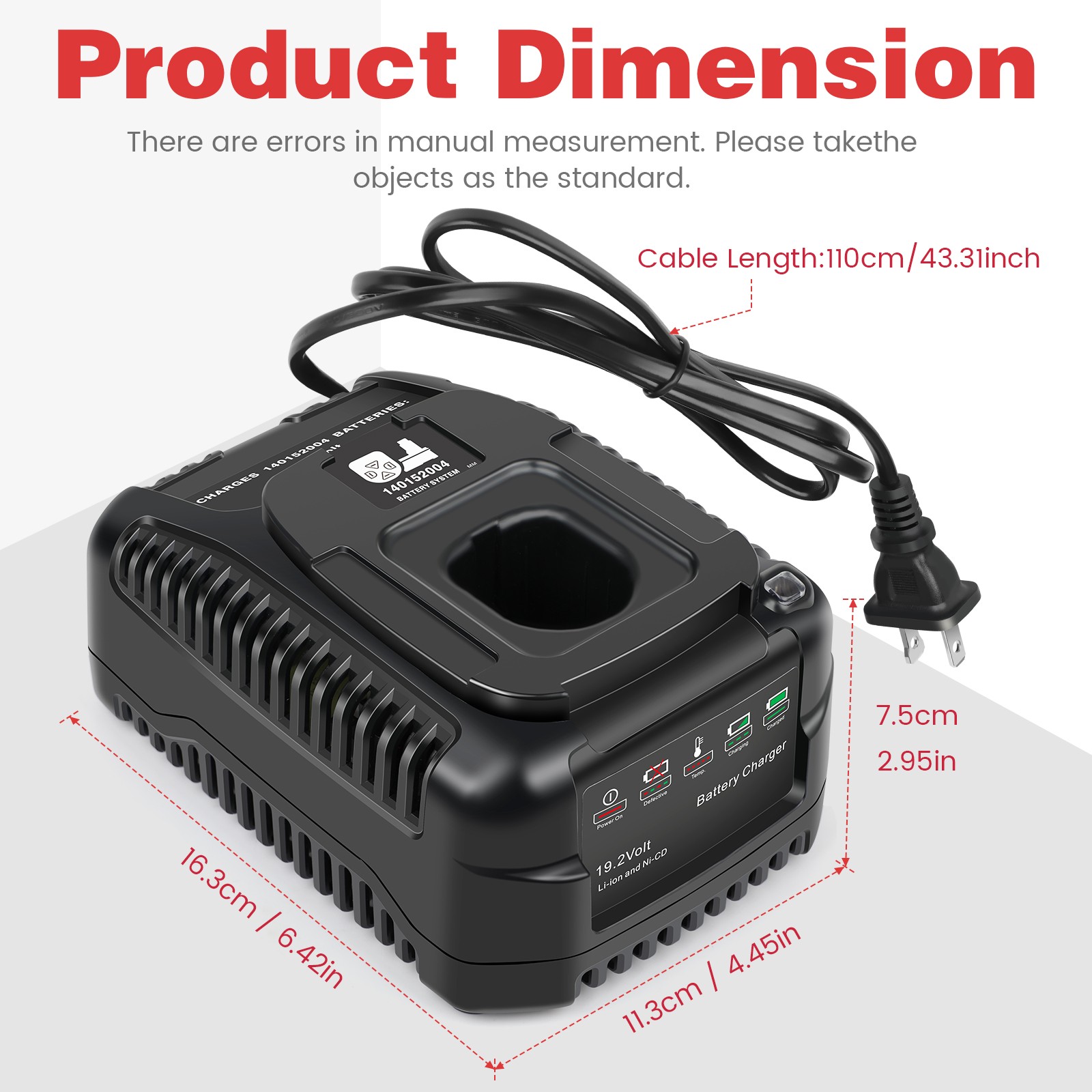 19.2V C3 Battery Charger for Craftsman C3 140152004 315.CH2030 315.CH2021 5336