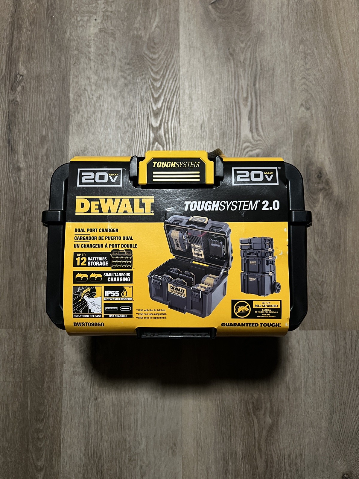 DeWALT DWST08050 Toughsystem 2.0 Dual Port Charger Box 20V