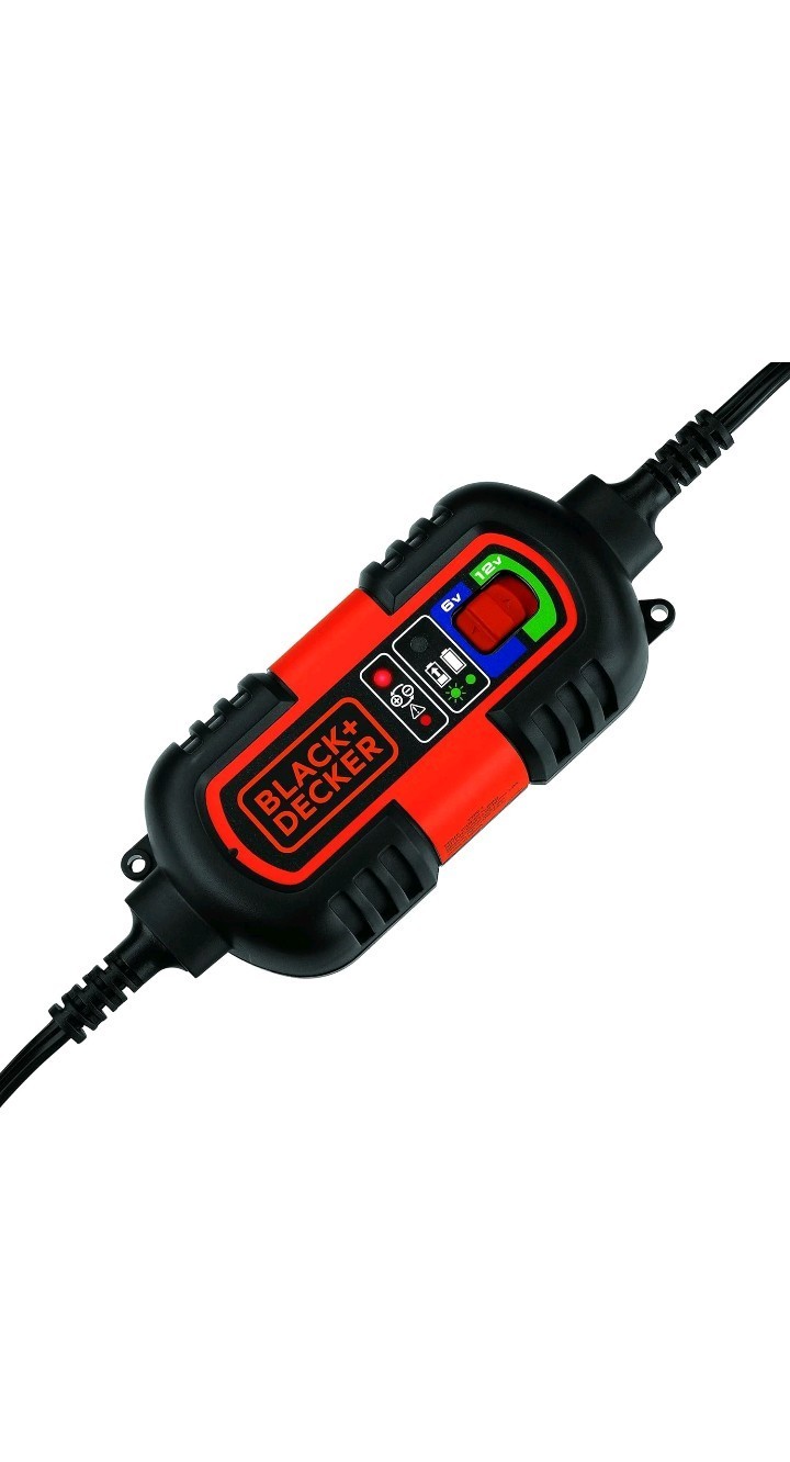 BLACK+DECKER Fully Automatic 6V/12V Battery Charger/Maintainer with Accessories