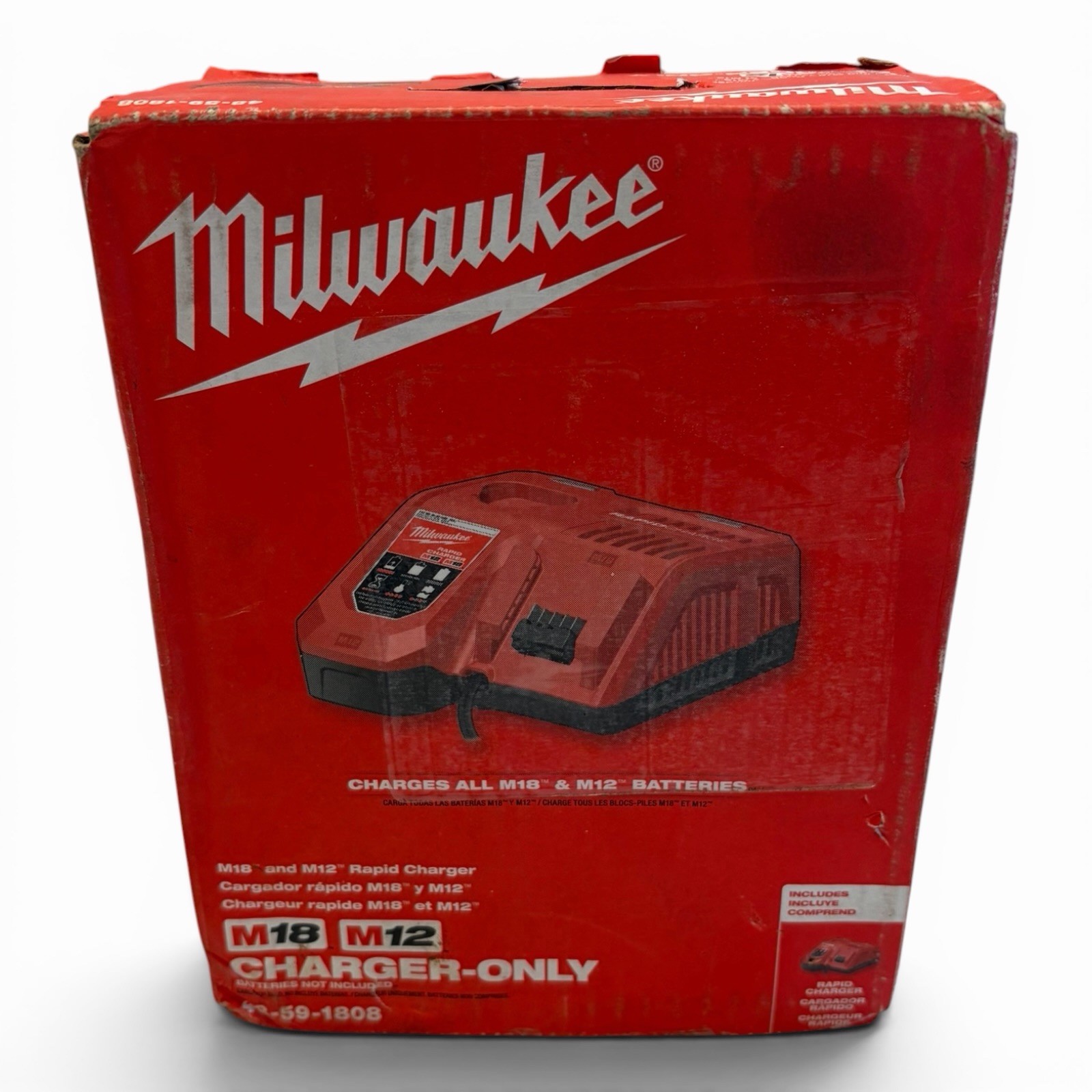 Milwaukee 48-59-1808 M12 M18 Multi-Voltage Rapid Battery Charger NEW