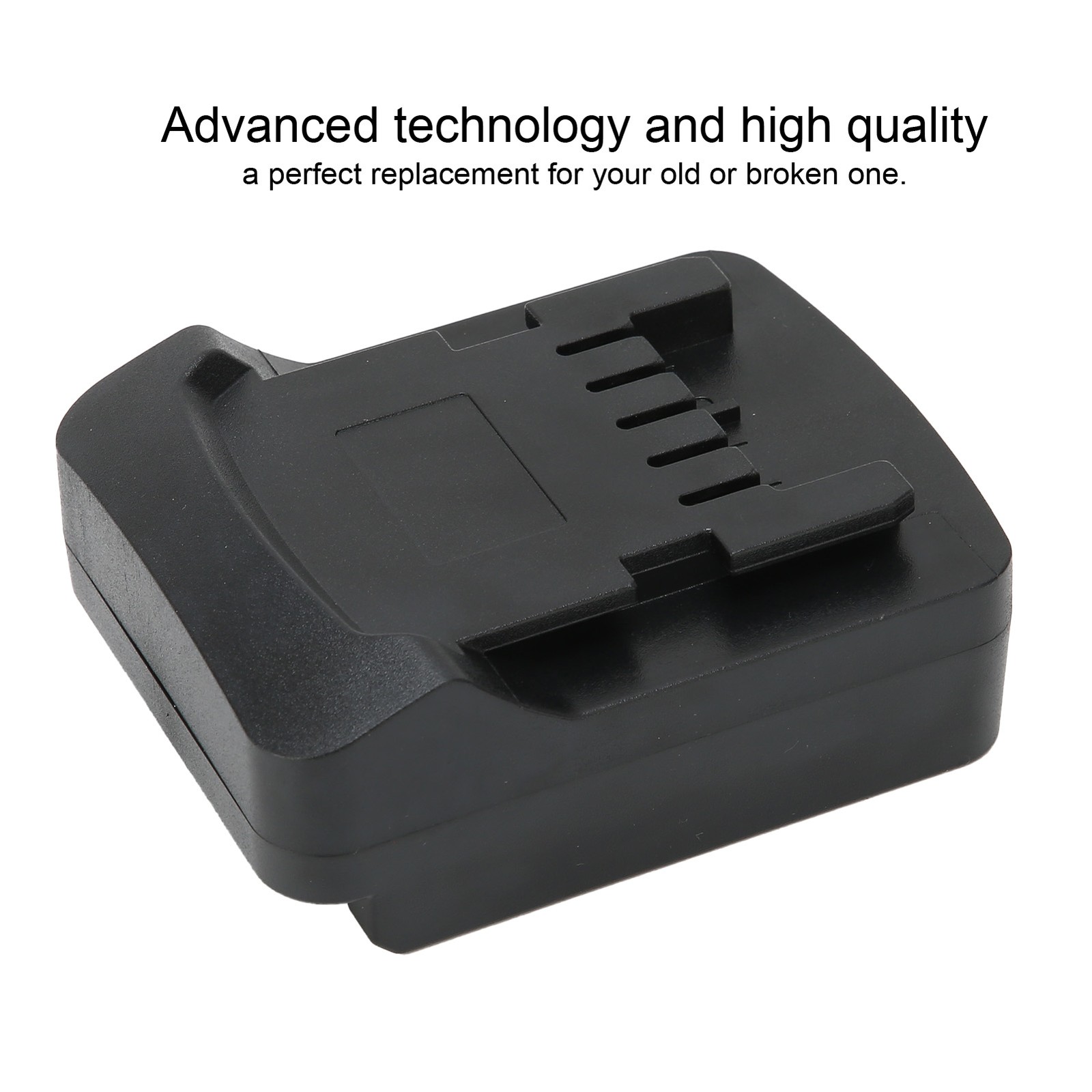 Battery Adapter for Metabo 18V Lithium Power Tools – Black ABS