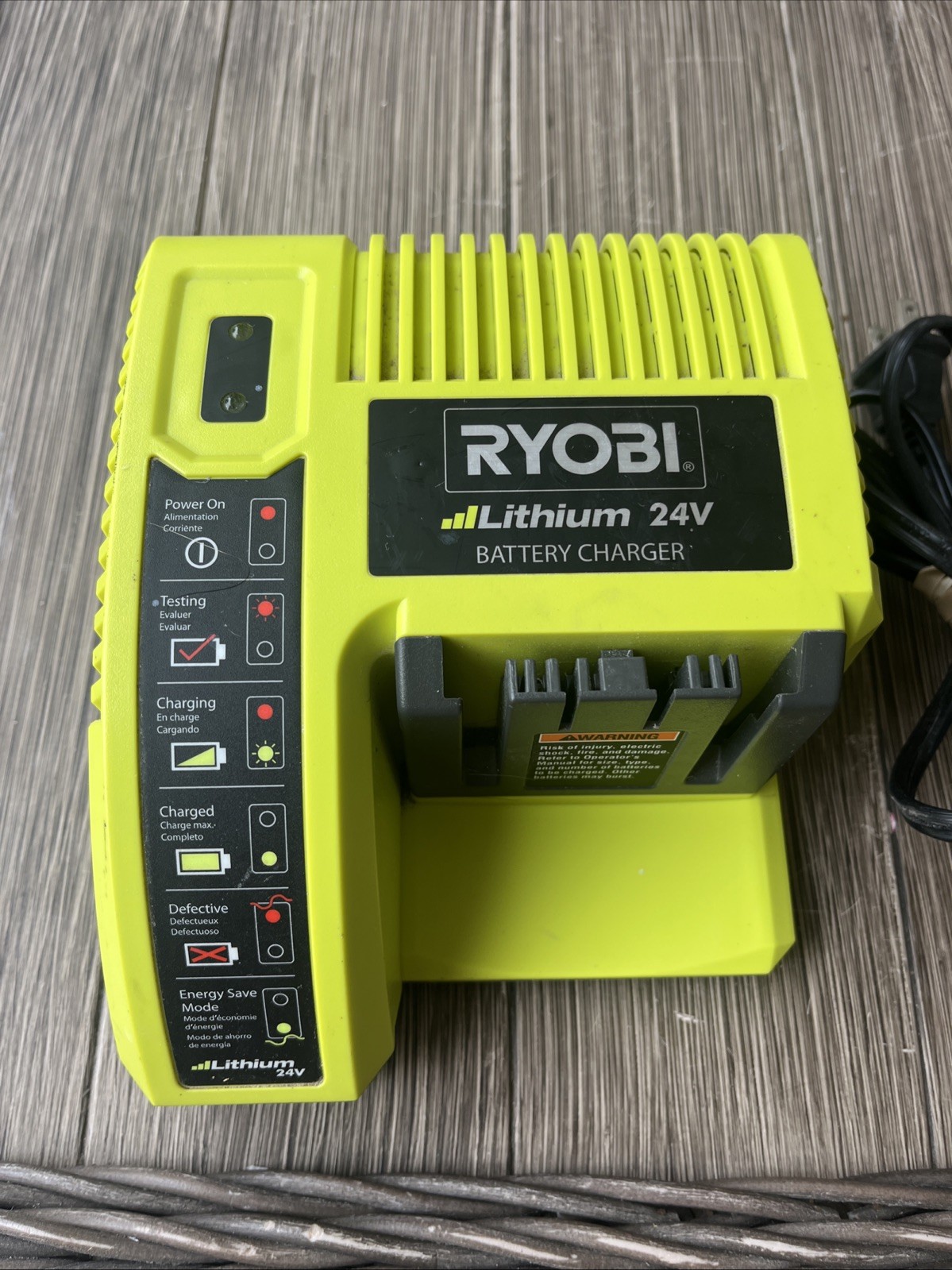 Ryobi Power Tools OP140 Lithium 24 Volt 24V Battery Charger Tested Working