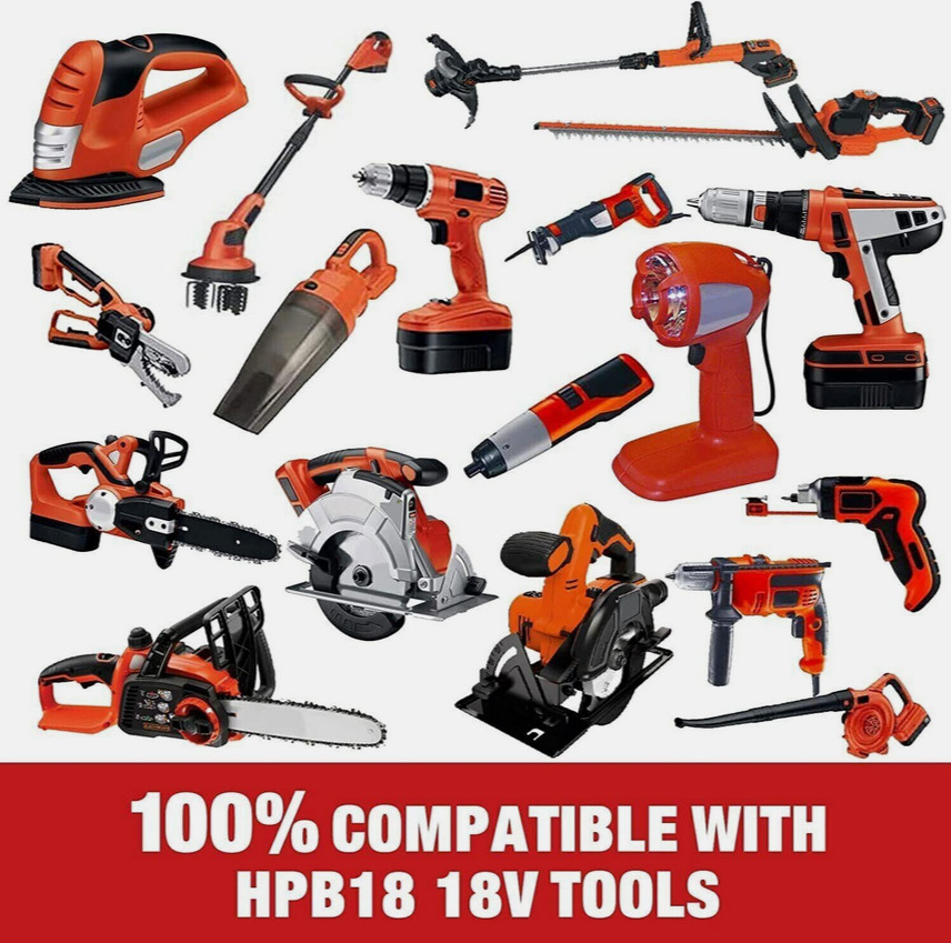 2Pack 18V for Black and Decker HPB18 18 Volt 4.8Ah Battery HPB18-OPE 244760-00