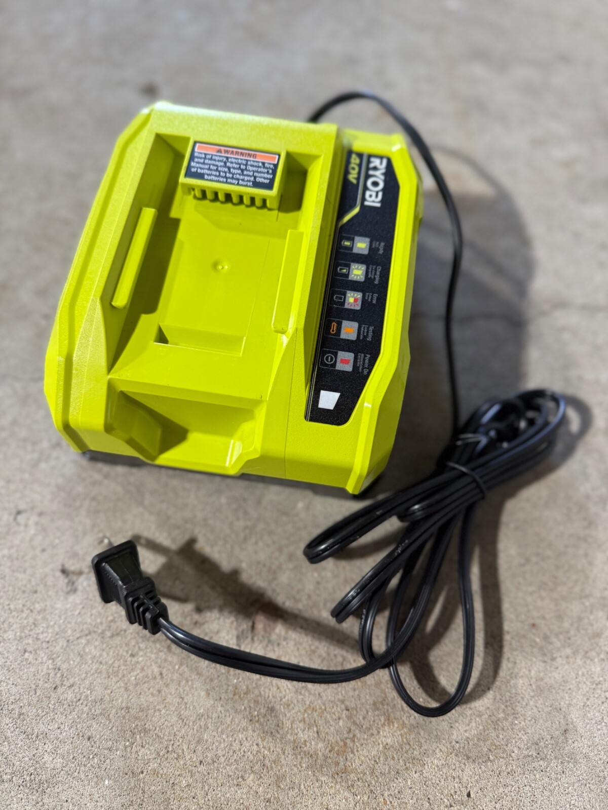 Ryobi OP406A 40V Lithium-Ion Rapid Charger