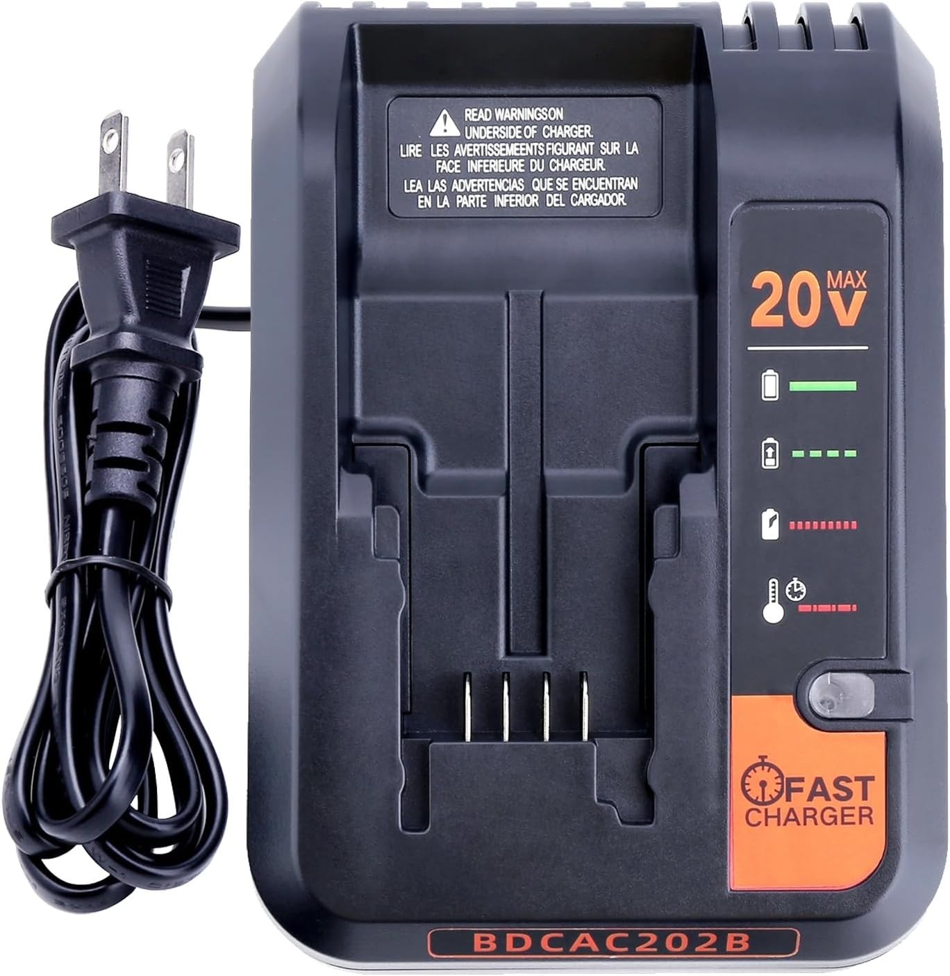 20V Fast Charger Compatible with Black and Decker 20V 12V Max Lithium Battery…
