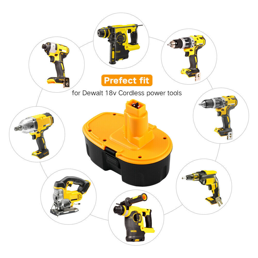 2 PACK 18V For Dewalt 18 VOLT XRP DC9096 DC9098 NiMh Battery DC9099 NEW 4.8 PACK
