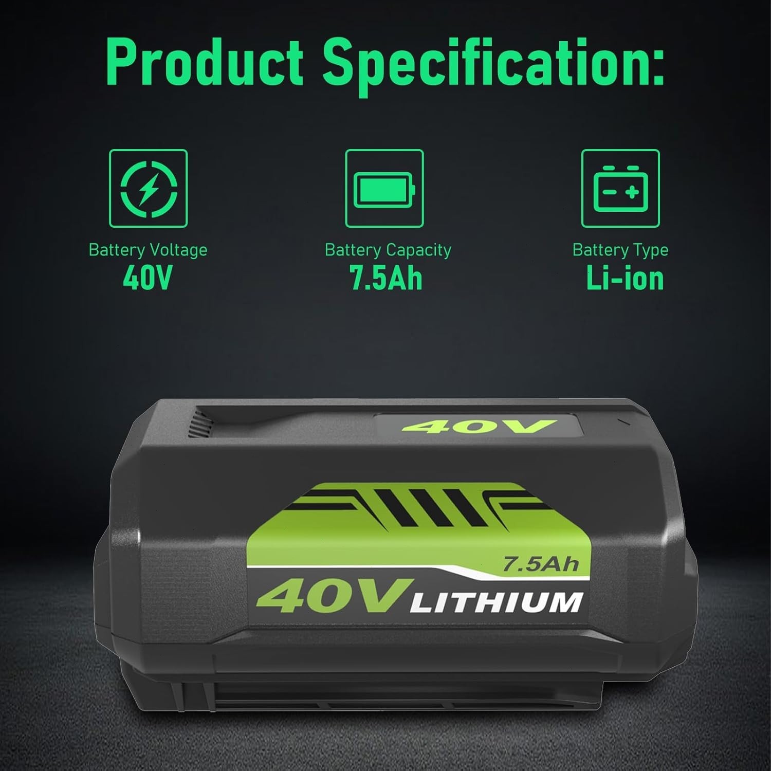 For RYOBI 40V Lithium 4Ah High Capacity Battery OP40404VNM Battery and Charger