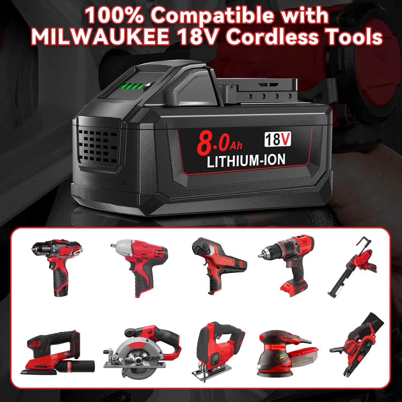For Milwaukee for M18 12Ah Lithium Extended Capacity Battery 48-11-1860 NEW