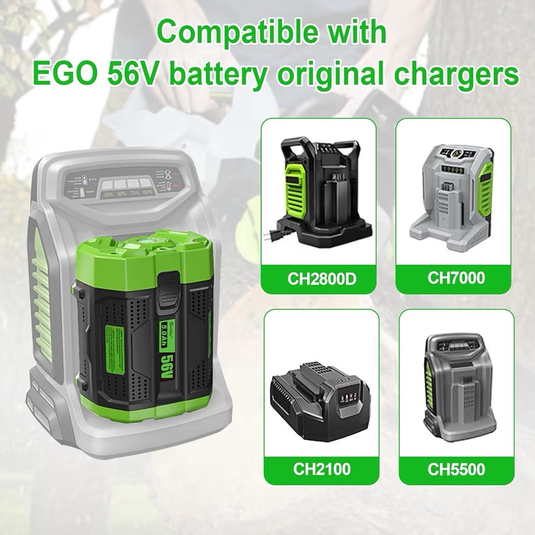 waitley 56V 5.0Ah Replacement for EGO 56V Battery BA2800T BA2800 BA4200 BA140…