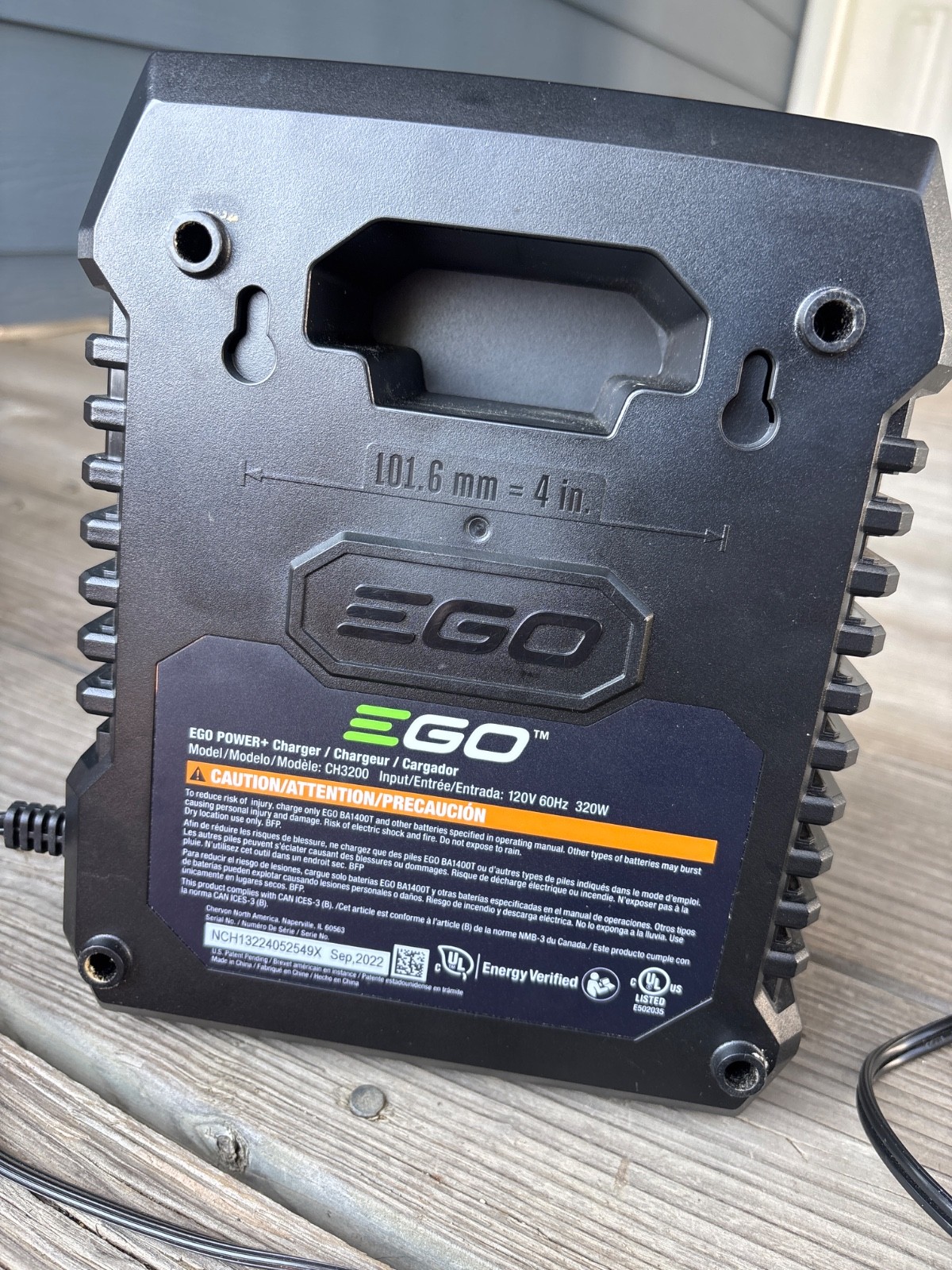Genuine OEM EGO Power+ CH3200 320W 56-Volt Lithium-ion Charger