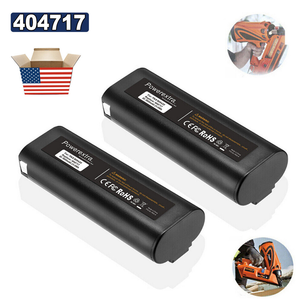 2-PACK 4800mAh For Paslode Impulse 6V 404717 Ni-MH Battery Nailer 900400 900420