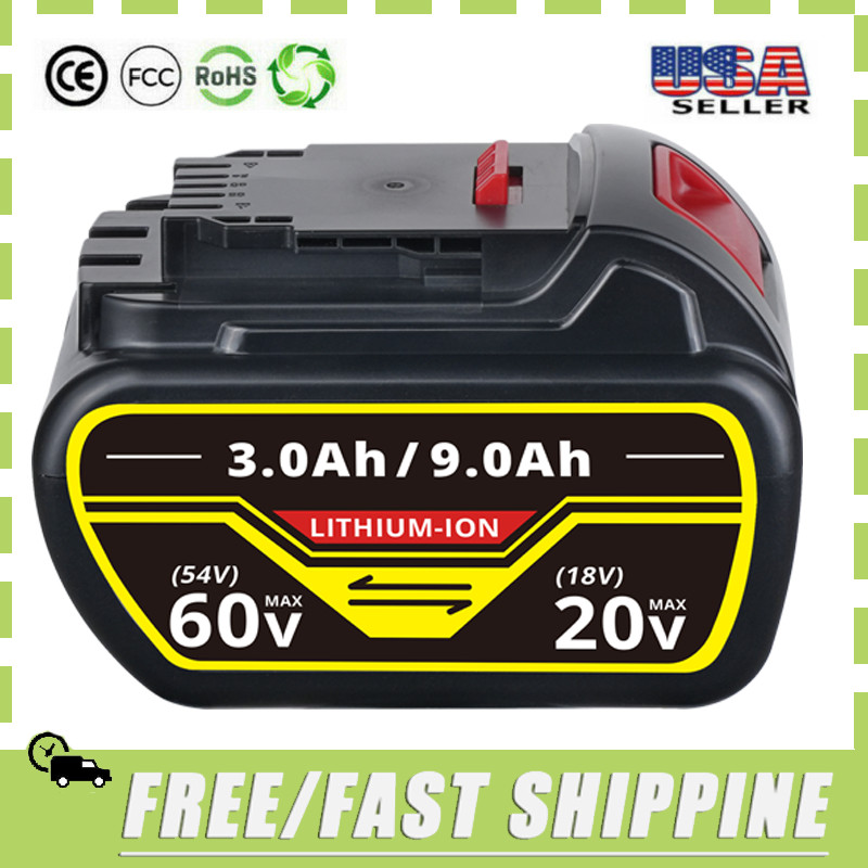 9000mAh for Aeboren DCB609 DCB606-2 20V/60V MAX FLEXVOLT Lithium Ion Battery