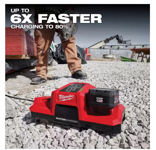 48-59-1815 | Milwaukee M18 18V Dual Bay Simultaneous Super Charger – Pack of 1