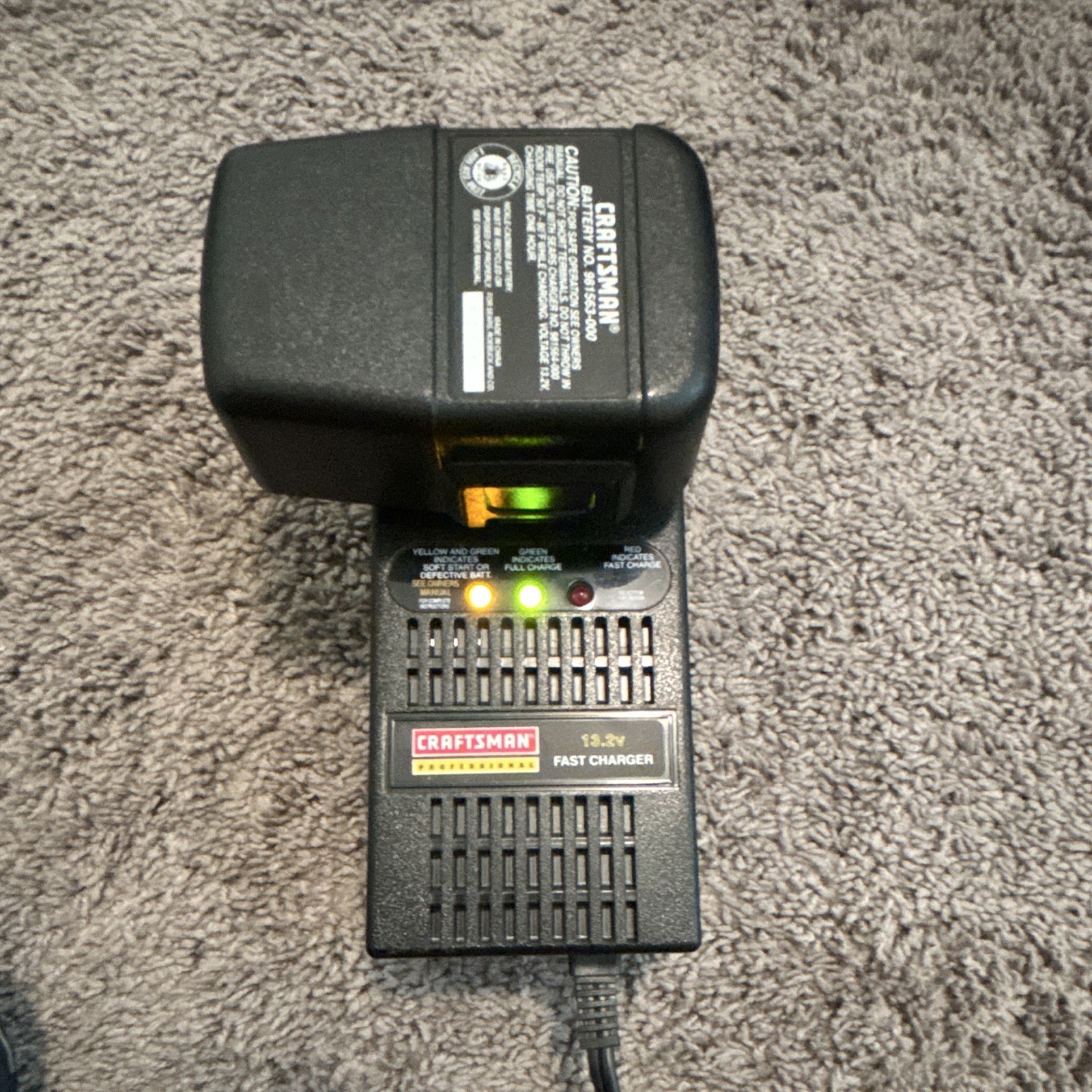 Craftsman Professional Fast Dual Rate Charger 981564-000 (Battery Included)
