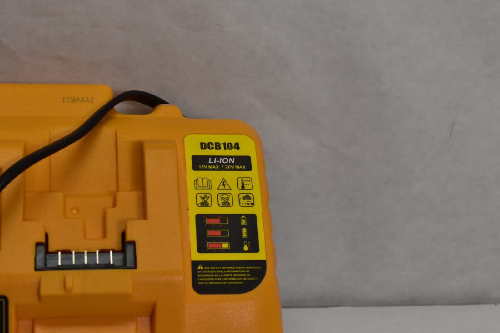 DCB104 20V MAX Battery Charger Replacement for Dewalt Battery Charger, 4 Port