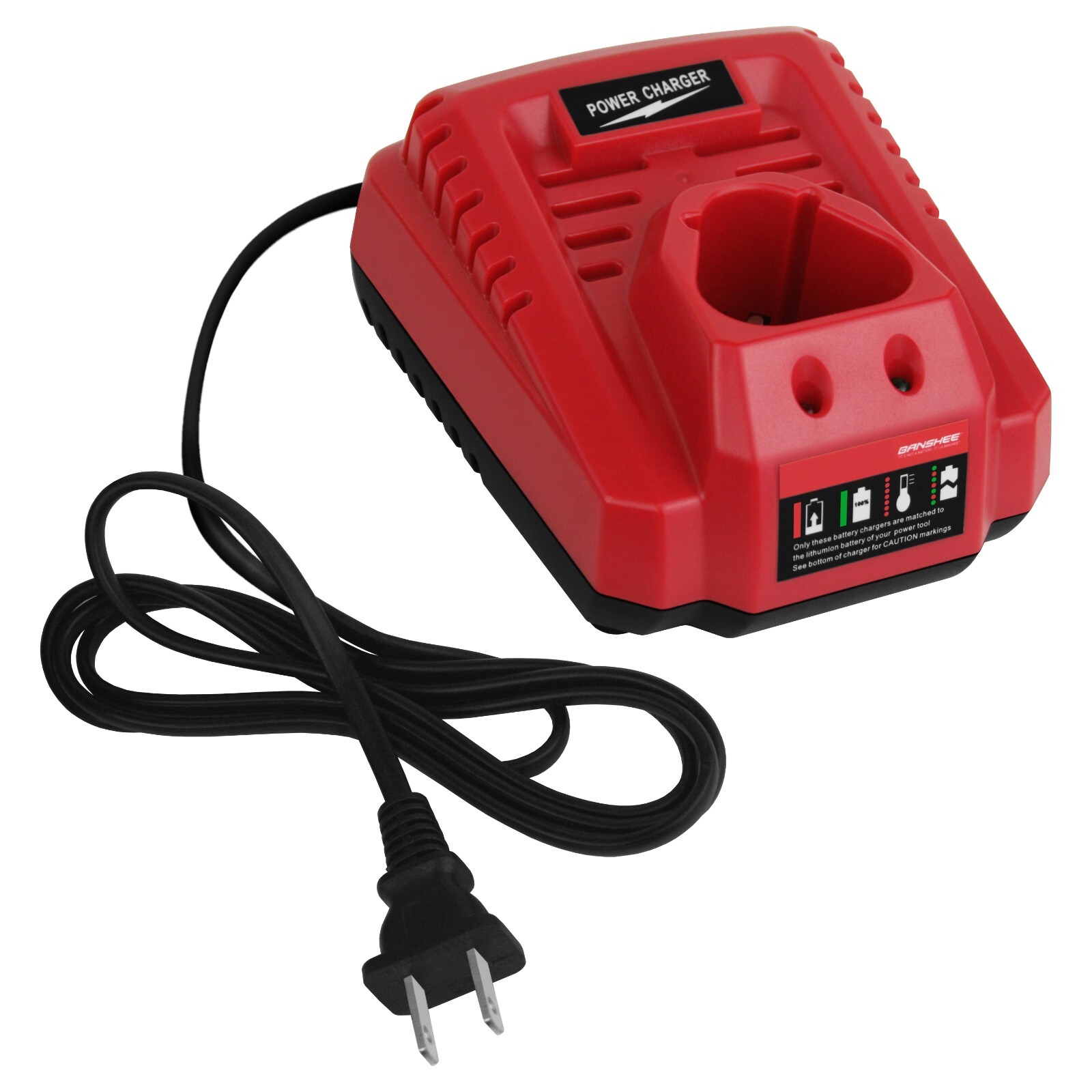 Banshee Charger Compatible with Milwaukee M12 48-11-2401, 48-11-2402, 48-11-2420