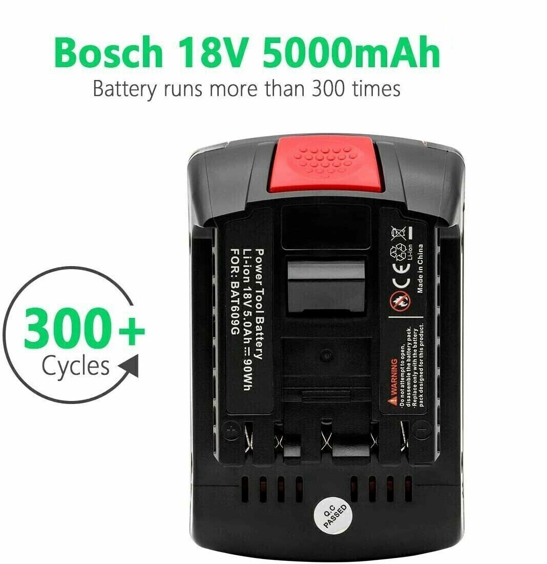 BAT609 For BOSCH 18V High Performance BAT618 Battery CORE 18 Volt 5.0 Ah Li-ion