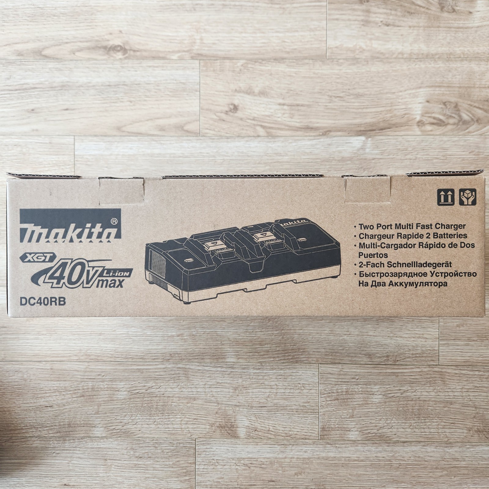 Makita DC40RB 40V Max XGT Li-ion Dual Port Rapid Optimum Battery Charger 220V