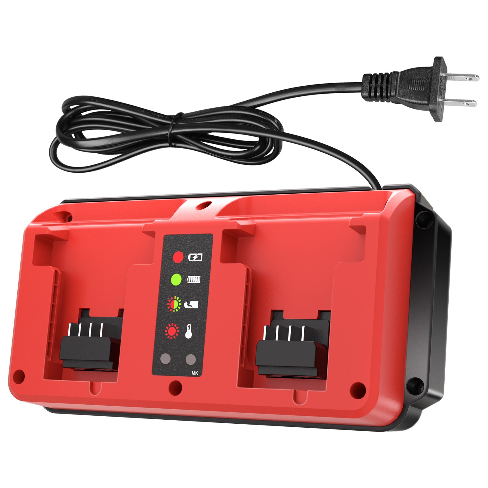 90W Fast Charger for Milwaukee 18V Battery Dual Port 48-11-1862 48-11-1880