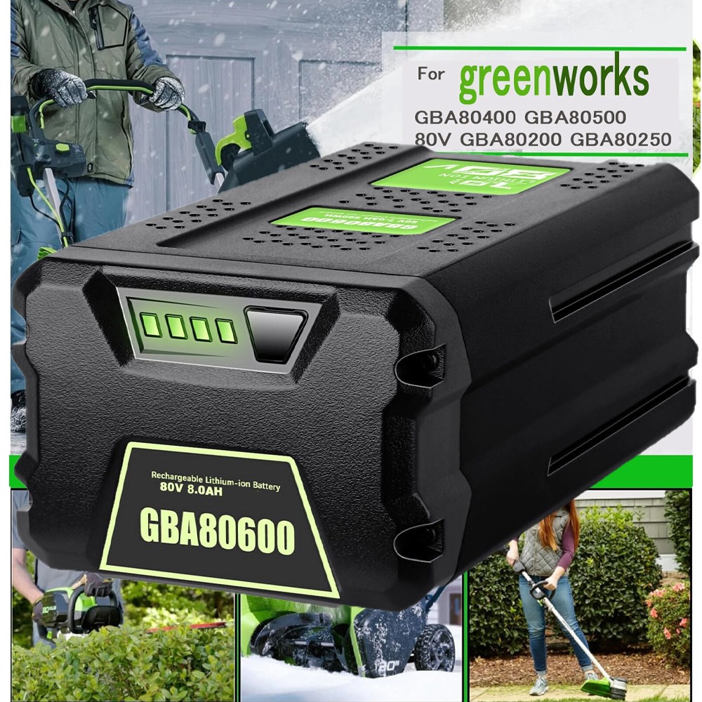 80V 8.0Ah Lithium-ion Battery For Greenworks PRO 80V GBA80200 GBA80600 2601302